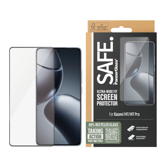 EAN 5715685017988 - PanzerGlass SAFE. by ® Screen Protector Xiaomi 14T | 14T Pro | Ultra-Wide Fit Protector de pantalla 1 pie imagen 2