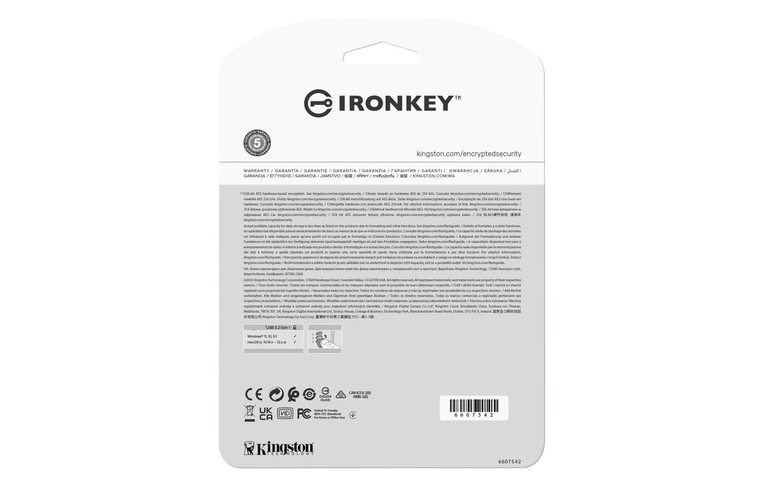 EAN 0740617330298 - Kingston Technology IronKey Vault Privacy 50 unidad flash USB USB Tipo C 3.2 Gen 1 (3.1 Gen 1) Negro, Azu imagen 4
