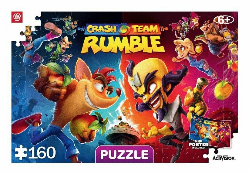EAN 5908305243489 - Cenega Crash Team Rumble Puzzle rompecabezas 160 pieza(s) Videojuego imagen 1
