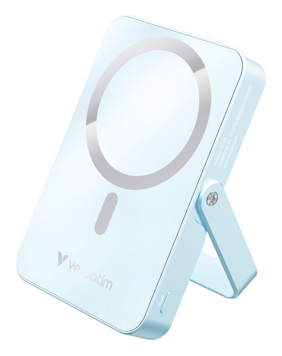 EAN 0023942322665 - Verbatim Charge 'n' Go Magnetic Wireless Polímero de litio 10000 mAh Cargador inalámbrico Azul imagen 1