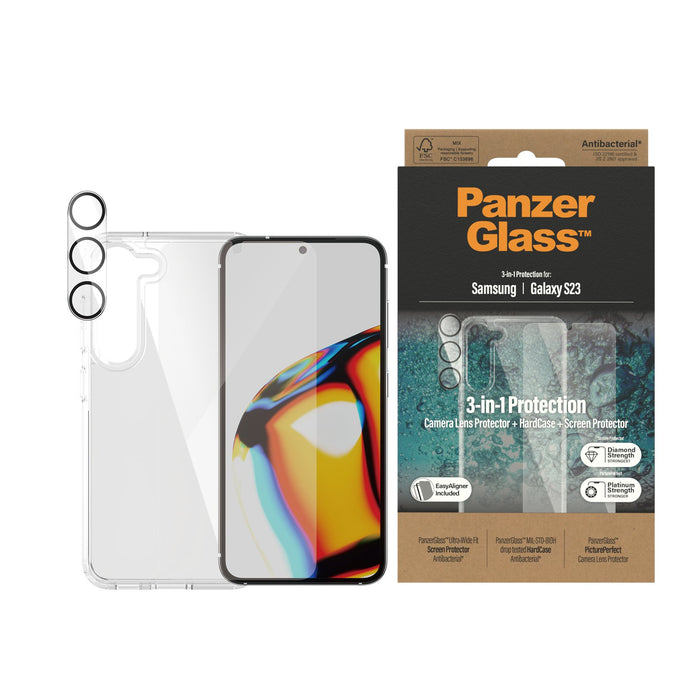 EAN 5711724204333 - PanzerGlass ® 3-in-1 Bundle Samsung Galaxy S23 Protector de pantalla 1 pieza(s) imagen 2
