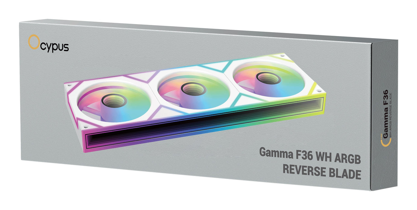 EAN 6977414882291 - Ocypus Gamma F36 ARGB REVERSE BLADE Carcasa del ordenador Ventilador 12 cm Blanco 1 pieza(s) imagen 7