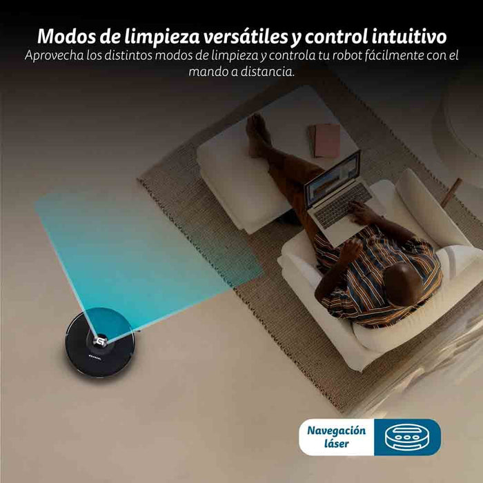 EAN 8426156018515 - Grunkel I-DANCERTURBOLASER aspiradora robotizada 0,25 L Negro imagen 2