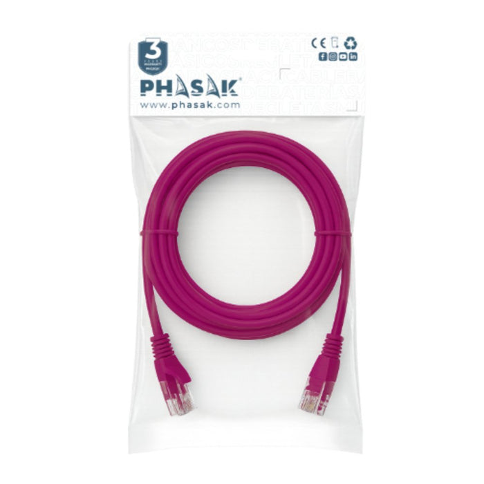EAN 5605922002016 - Phasak PHK 1952V cable de red Púrpura 0,25 m Cat6 U/UTP (UTP) imagen 1