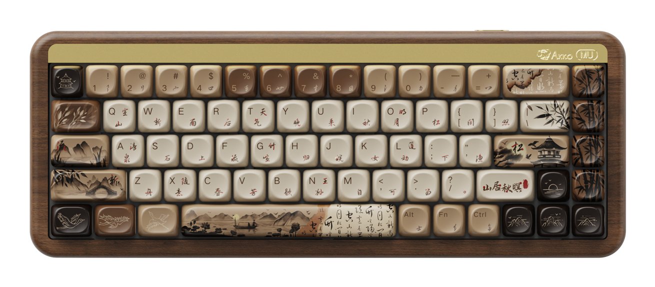 EAN 6925758630528 - Akko MU01 Mountain Seclusion teclado Juego USB + RF Wireless + Bluetooth QWERTY Inglés de EE. UU. Madera imagen 1