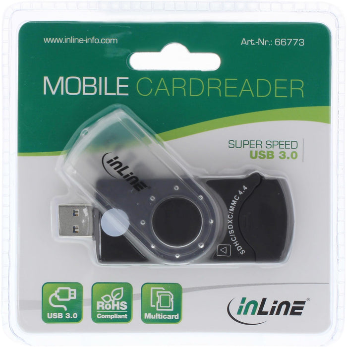 EAN 4043718213924 - InLine 66773 lector de tarjeta USB 3.2 Gen 1 (3.1 Gen 1) Negro imagen 4