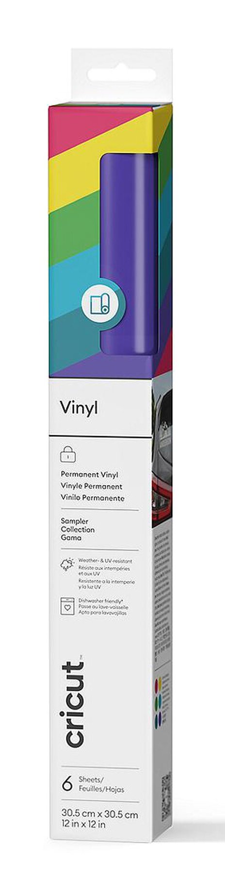 EAN 93573846182 - Cricut Premium Lámina de vinilo de transferencia térmica Vinilo de termotransferencia liso 6 hojas imagen 1