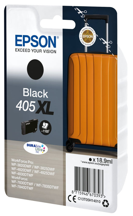 EAN 8715946670393 - Epson 405XL DURABrite Ultra Ink cartucho de tinta 1 pieza(s) Original Alto rendimiento (XL) Negro imagen 1
