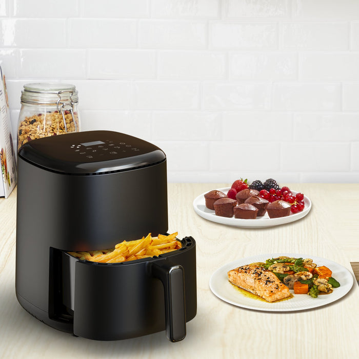 EAN 3045387291020 - Tefal Easy Fry EY145810 freidora Sencillo 3 L Independiente 1300 W Freidora de aire caliente Negro imagen 9
