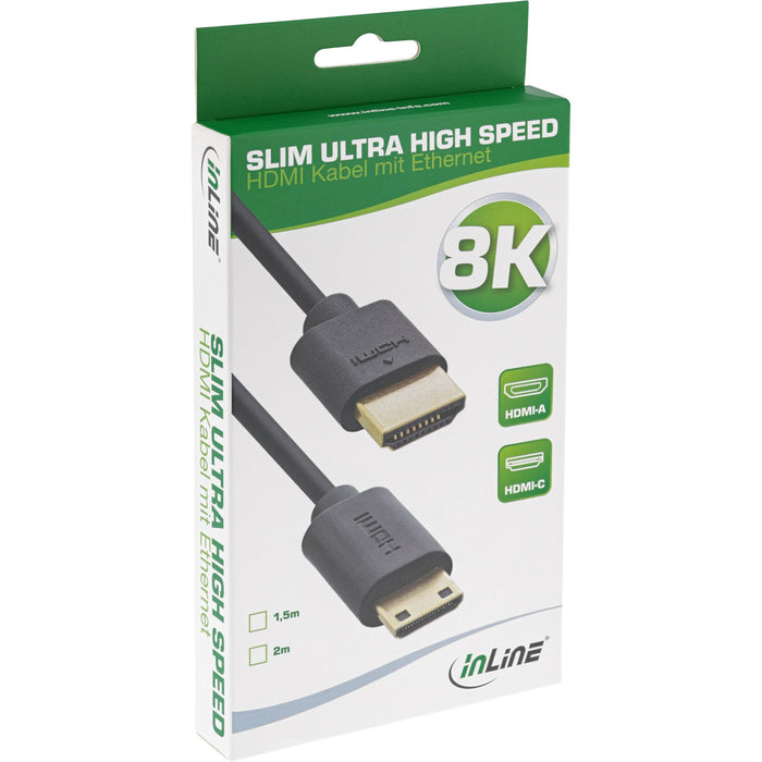 EAN 4043718308293 - InLine 17911C cable HDMI 1,5 m HDMI tipo A (Estándar) HDMI Type C (Mini) Negro imagen 2
