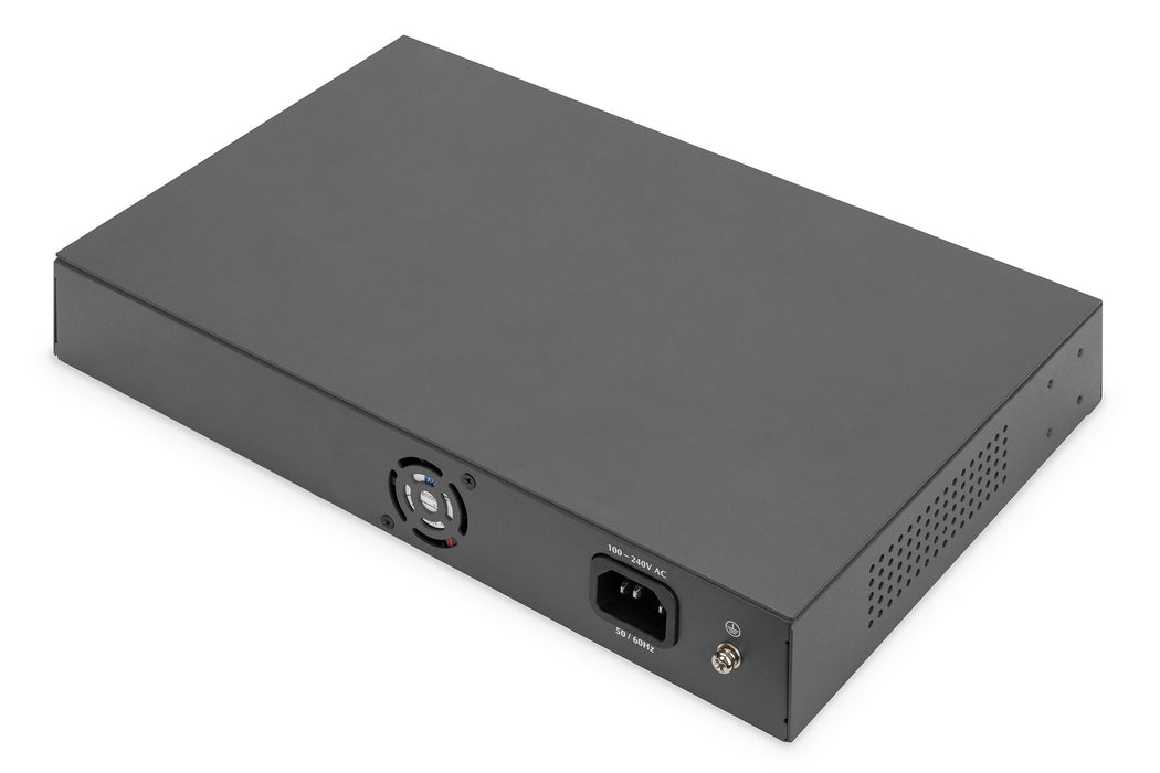 EAN 4016032485049 - Digitus DN-95356 switch Gigabit Ethernet (10/100/1000) Energía sobre Ethernet (PoE) 1U Negro imagen 2