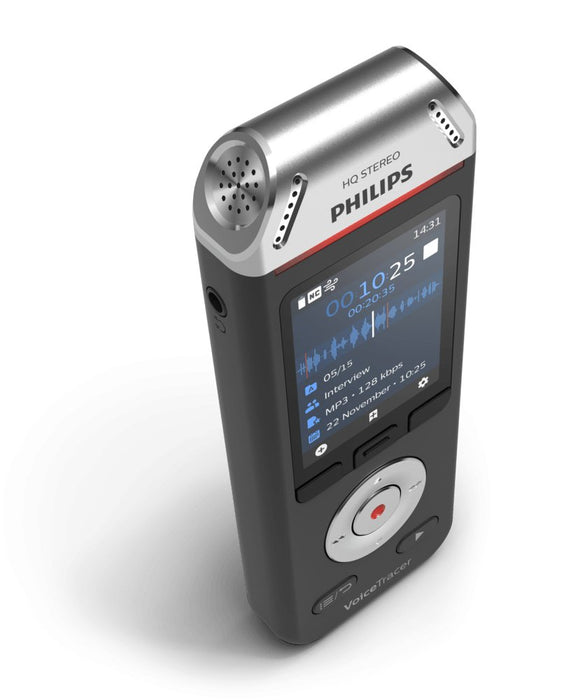 EAN 0855971006434 - Philips Voice Tracer DVT2110/00 dictáfono Tarjeta flash Negro, Cromo imagen 3