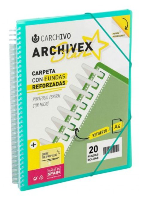 EAN 8422951054529 - CARCHIVO 53035054 carpeta Polipropileno (PP) Verde A4 imagen 1