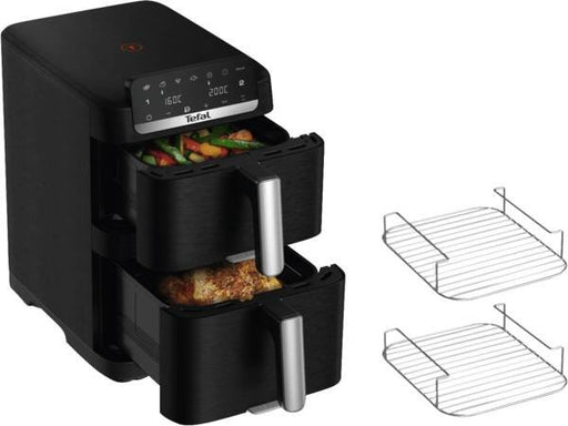EAN 3045380407350 - Tefal Easy Fry EY7568 Doble 10 L Independiente 2700 W Freidora de aire caliente Negro imagen 2
