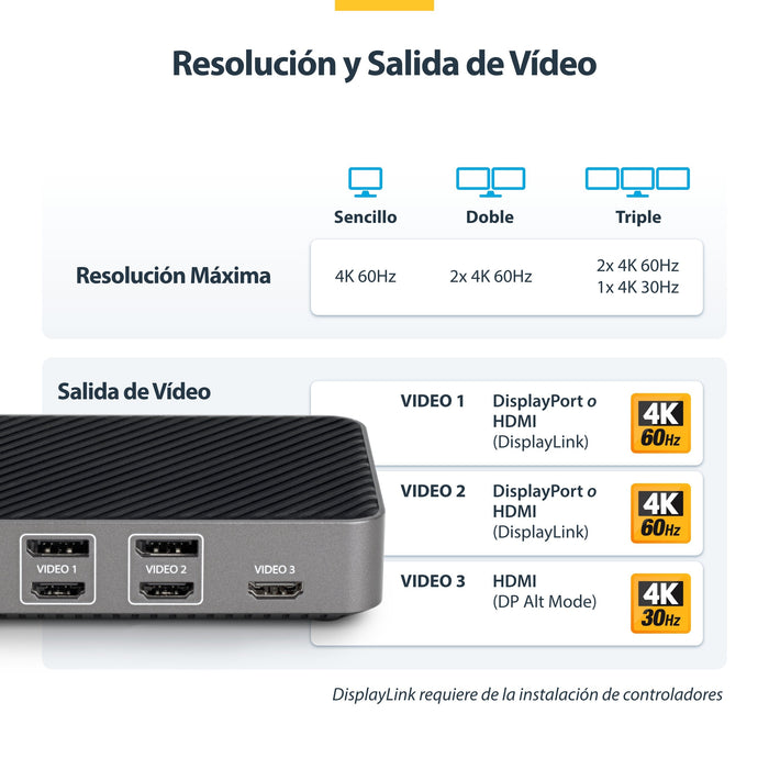 EAN 0065030900089 - StarTech.com 116E-USBC-DOCK base para portátil y replicador de puertos Alámbrico USB 3.2 Gen 2 (3.1 Gen 2 imagen 11
