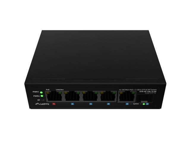 EAN 5901969447354 - Lanberg ILFE-4P-1GE-1S-90 switch No administrado Fast Ethernet (10/100) Energía sobre Ethernet (PoE) 1U N imagen 6