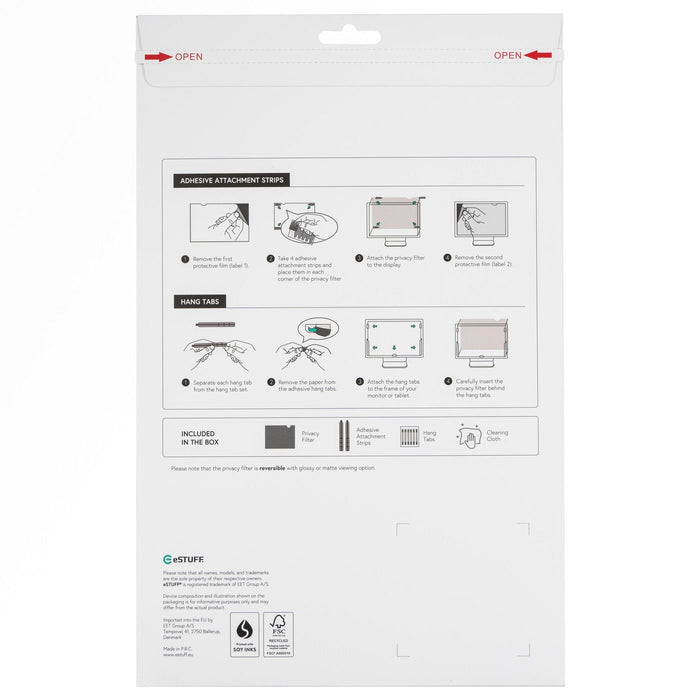 EAN 5704174646648 - eSTUFF GLBB14304190 filtro para monitor 35,6 cm (14") Portátil Filtro de privacidad para pantallas sin ma imagen 2