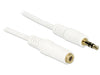EAN 4043619837717 - DeLOCK 3.5mm M-F, 5m cable de audio 3,5mm Blanco imagen 1