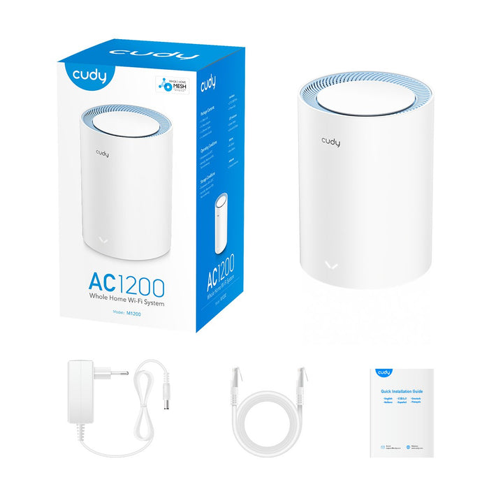 EAN 6971690792732 - Cudy M1200 1-PACK sistema Wi-Fi Mesh (Wi-Fi en malla) Doble banda (2,4 GHz / 5 GHz) Wi-Fi 5 (802.11ac) Bl imagen 3
