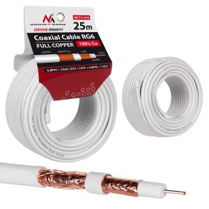 EAN 5902211114178 - Maclean MCTV-470 cable coaxial RG-6/U 25 m Blanco imagen 4