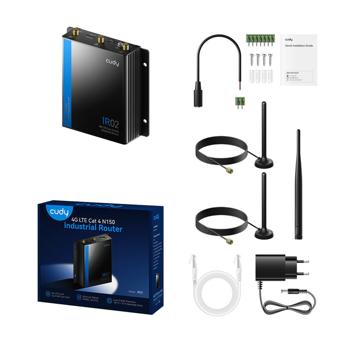 EAN 6971690794989 - Cudy 4G LTE Cat 4 N150 Industrial Wi-Fi Router, IR02 1.0 Router de red móvil imagen 4