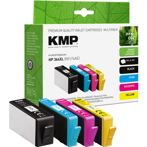 EAN 4011324001211 - KMP 1712,4005 cartucho de tinta 4 pieza(s) Compatible Alto rendimiento (XL) Cian imagen 1