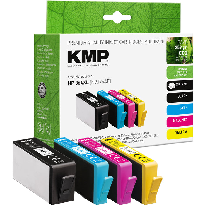 EAN 4011324001211 - KMP 1712,4005 cartucho de tinta 4 pieza(s) Compatible Alto rendimiento (XL) Cian imagen 1