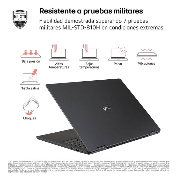 EAN 8806096576816 - LG Gram Pro 17Z90TR Intel Core Ultra 7 255H Portátil 43,2 cm (17") WQXGA 32 GB LPDDR5x-SDRAM 1 TB SSD NVI imagen 4