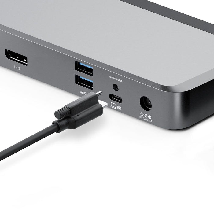 EAN 9350784023803 - ALOGIC DX2 Alámbrico USB 3.2 Gen 1 (3.1 Gen 1) Type-C Negro, Gris imagen 4