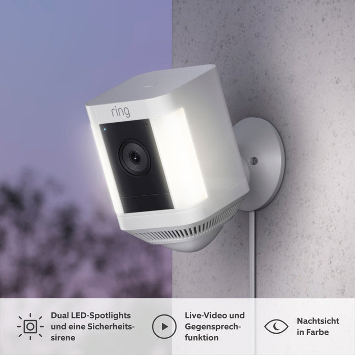 EAN 0840268919832 - Ring Spotlight Cam Plus Plug Caja Cámara de seguridad IP Exterior 1920 x 1080 Pixeles Techo/pared imagen 2