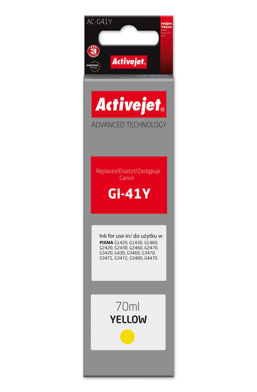EAN 5901443391807 - Activejet AC-G41Y cartucho de tinta 1 pieza(s) Compatible Alto rendimiento (XL) Amarillo imagen 1