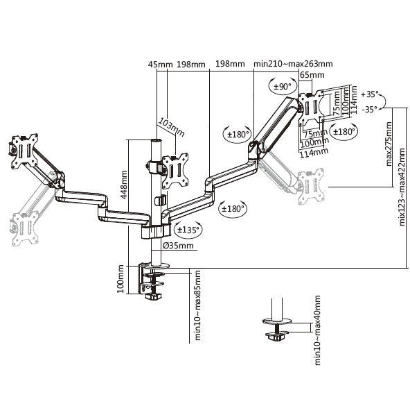 EAN 4015867225387 - Equip 650134 soporte para monitor Escritorio Negro imagen 8