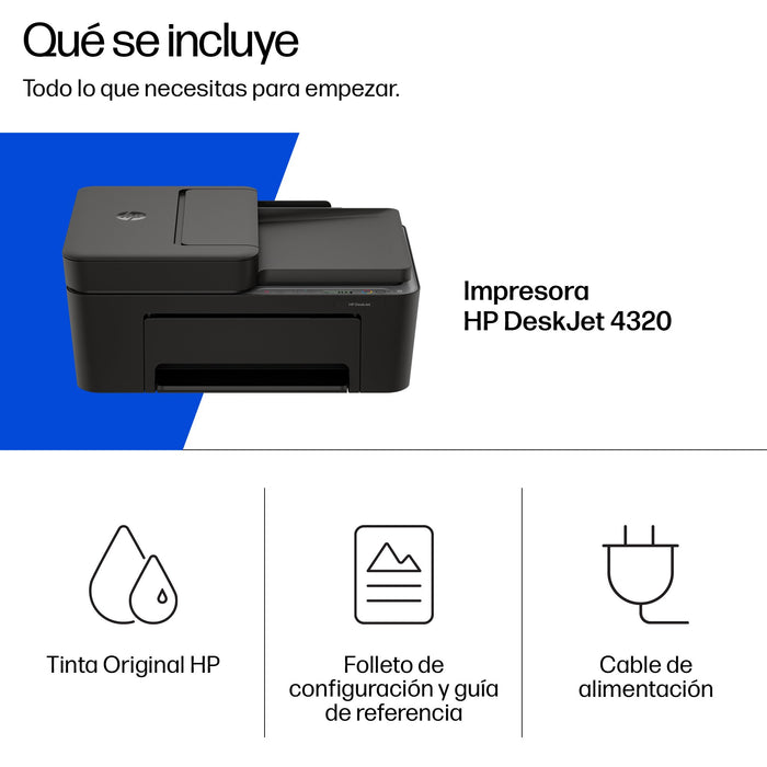EAN 198701680222 - HP DeskJet 4320 Inyección de tinta térmica A4 4800 x 1200 DPI 8,5 ppm Wifi imagen 5