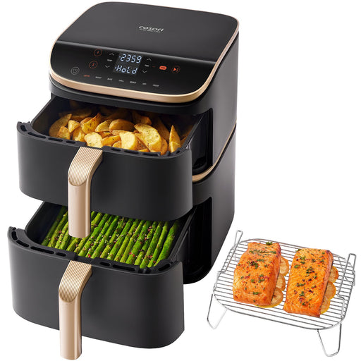 EAN 810123675210 - Cosori Turbo Tower Pro Smart Sencillo 10,8 L Independiente 2630 W Freidora de aire caliente Negro, Oro imagen 2
