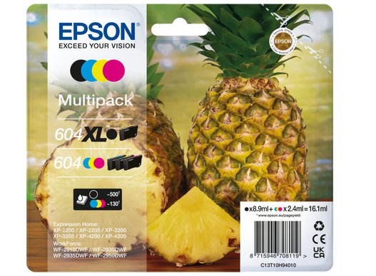 EAN 8715946708119 - Epson 604XL cartucho de tinta 4 pieza(s) Original Alto rendimiento (XL) Negro, Cian, Magenta, Amarillo imagen 1