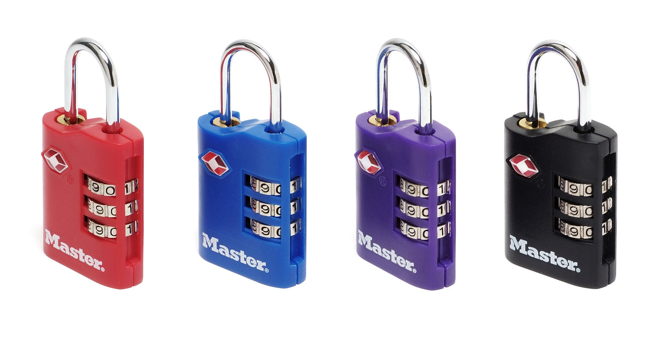 EAN 3520190928153 - MASTER LOCK 4686EURT candado para maletas Candado con combinación para maleta Zinc Negro, Azul, Púrpura,  imagen 1