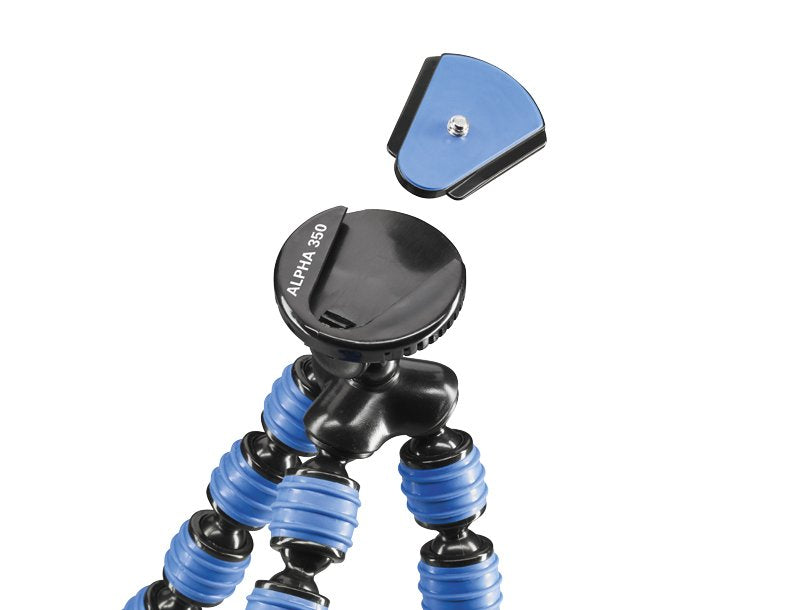 EAN 4007134018068 - Cullmann Alpha 350 mobile tripode Teléfono móvil 3 pata(s) Negro, Azul imagen 3