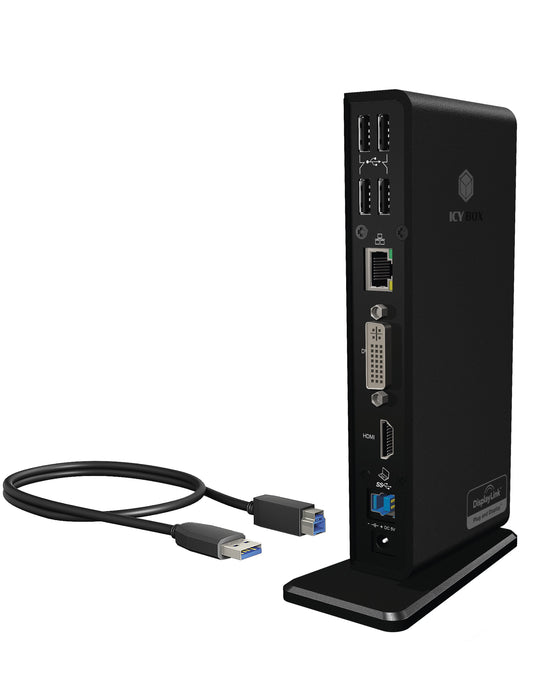 EAN 4250078189800 - ICY BOX IB-DK2241AC Alámbrico USB 3.2 Gen 1 (3.1 Gen 1) Type-A Negro imagen 6
