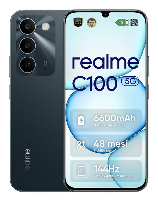 EAN 6941764486218 - realme C100 5G 17,3 cm (6.8") SIM doble Android 16.0 USB Tipo C 4 GB 128 GB 6600 mAh Verde imagen 1
