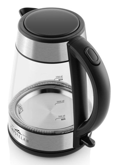 EAN 8590393335381 - Eta Crystela II tetera eléctrica 1,7 L 2200 W Negro, Acero inoxidable, Transparente imagen 4