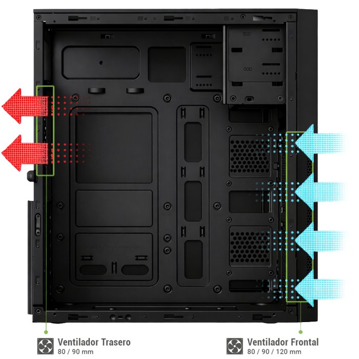 EAN 8436624423901 - CoolBox COO-PCA780-3 carcasa de ordenador Midi Tower Negro imagen 4