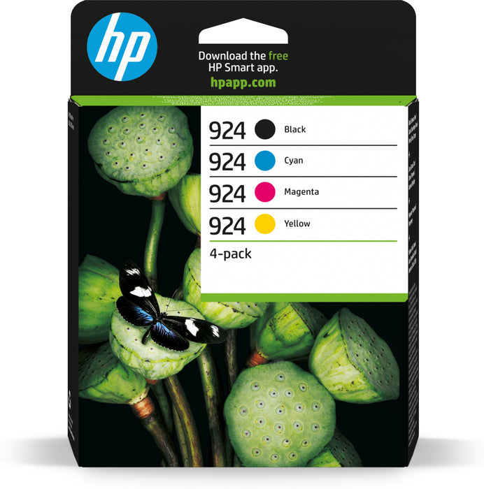 EAN 199764688477 - HP 924 4-Pack CMYK(4) Original Ink Cartridge cartucho de tinta 4 pieza(s) Rendimiento estándar Negro, Cian imagen 1