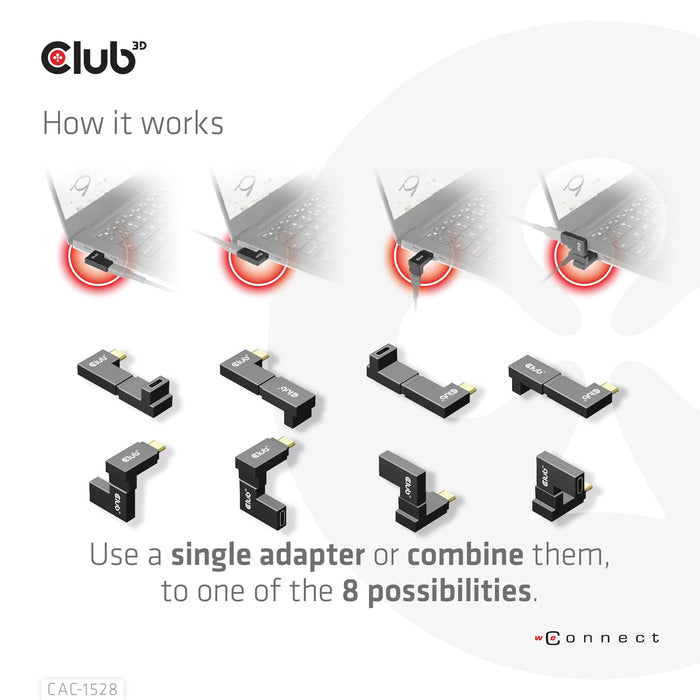 EAN 8719214472146 - CLUB3D CAC-1528 cambiador de género para cable USB C Negro imagen 5