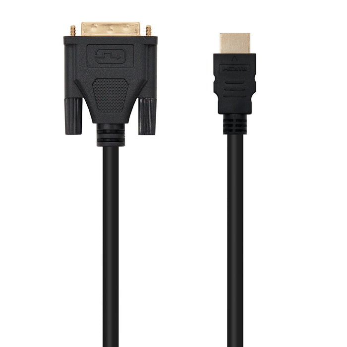 EAN 8433281000766 - Nanocable HDMI - DVI, 3m HDMI tipo A (Estándar) Negro imagen 2