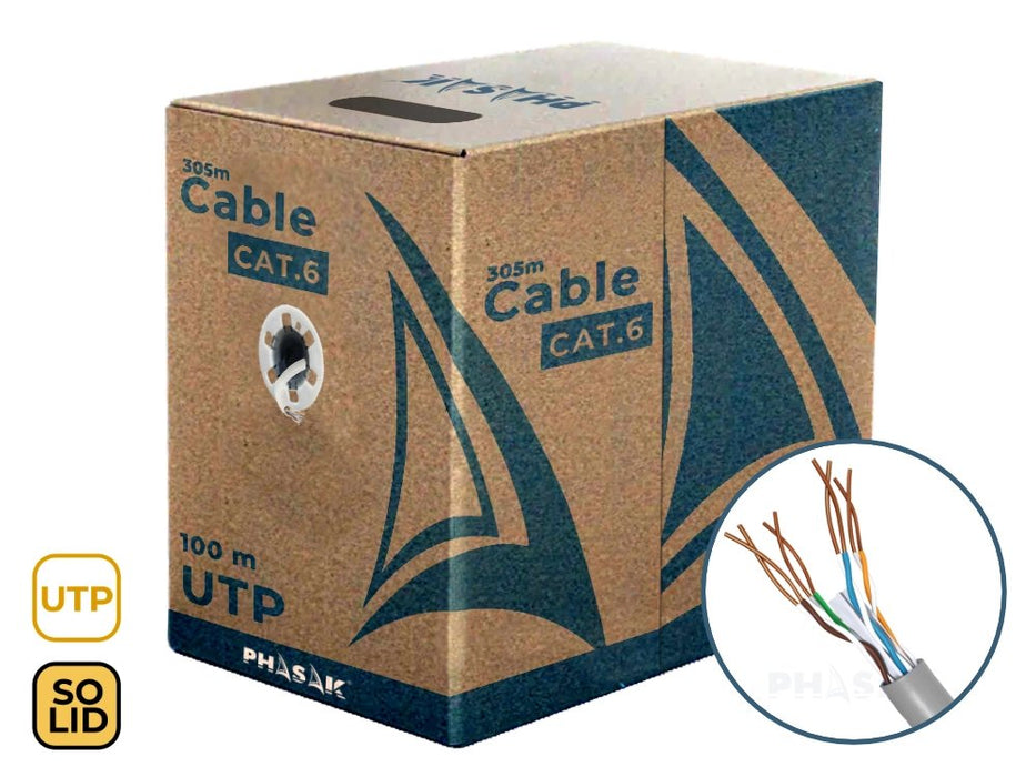 EAN 5605922050895 - Phasak PHR 6100 cable de red Gris Cat6 U/UTP (UTP) imagen 5