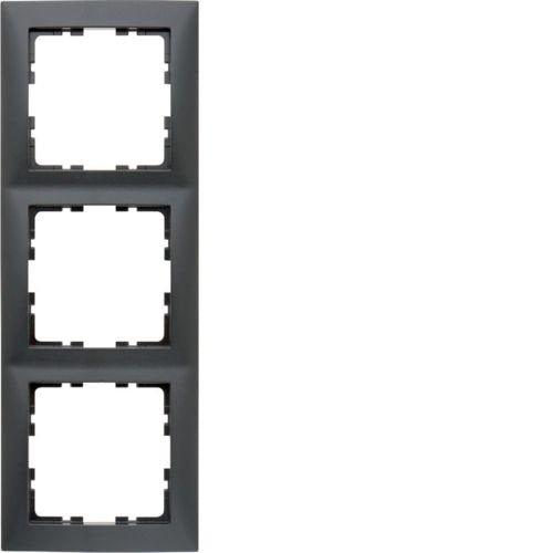 EAN 4011334360414 - Hager Frame 3gang Antracita imagen 1