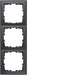 EAN 4011334360414 - Hager Frame 3gang Antracita imagen 1