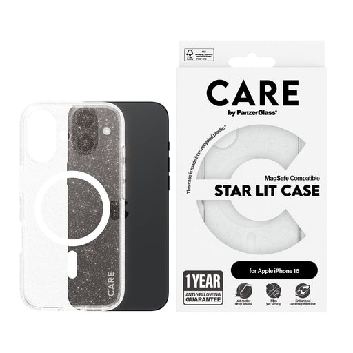 EAN 5715685004070 - PanzerGlass CARE™ by ® Urban Combat Case Star Lit w. White MagSafe iPhone 16 funda para teléfono móvil Tr imagen 2