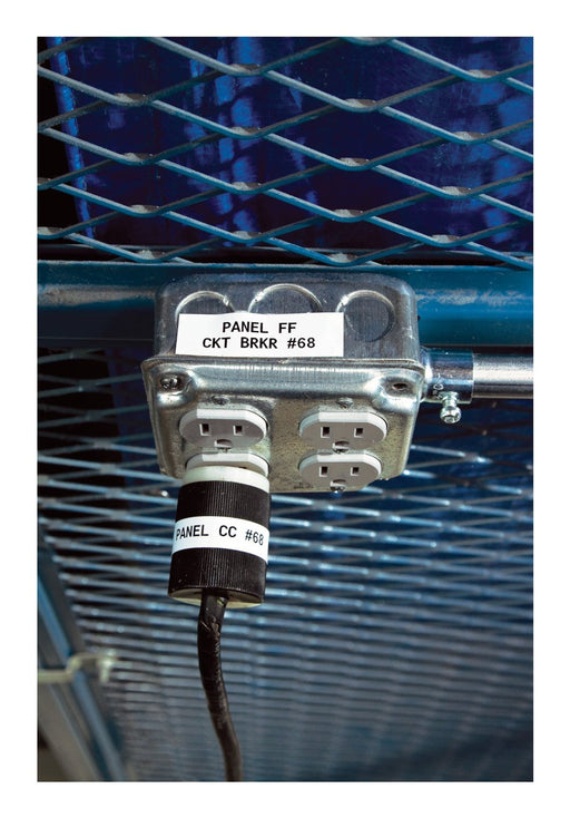 EAN 888434592571 - Brady M4C-750-595-WT-BK etiqueta de impresora Negro, Blanco Etiqueta para impresora autoadhesiva imagen 2