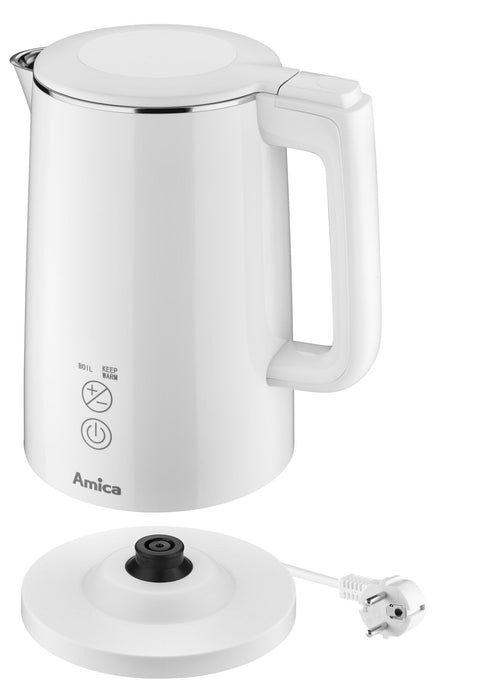 EAN 5906006941413 - Amica KF 6011 Digital tetera eléctrica 1,5 L 2200 W Blanco imagen 4